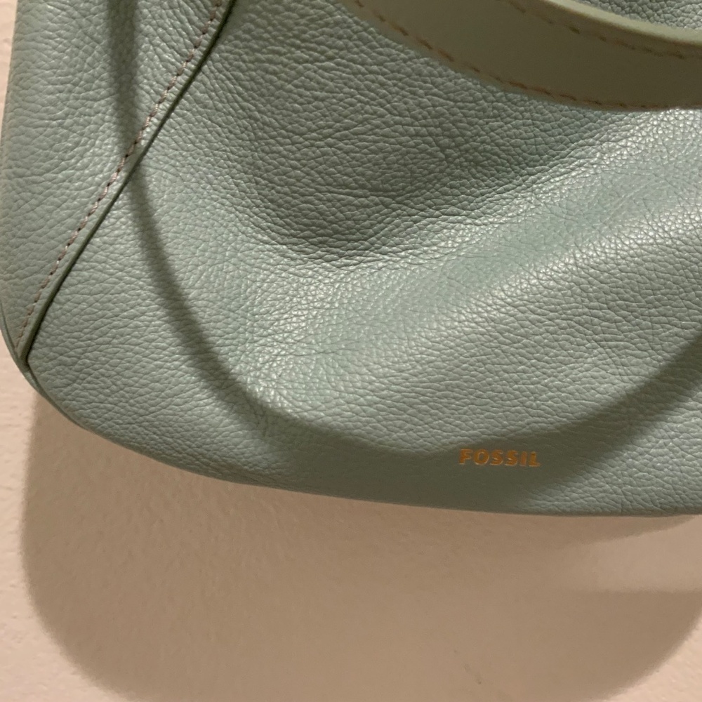 Fossil Skylar Crossbody Purse in Robins Egg Blue - Picture 2 of 6
